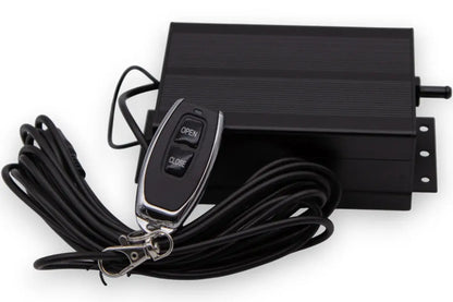 Granatelli 3-Inch Single Round Vacuum/Pressure-Controlled Electronic Stainless Steel Slip-Fit Exhaust Cutout Kit – 309530