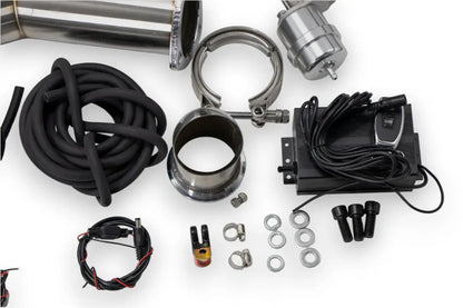 Granatelli 2.5-Inch Dual Round Vacuum/Pressure-Controlled Electronic Stainless Steel Weld-In Exhaust Cutout Kit – 309625K
