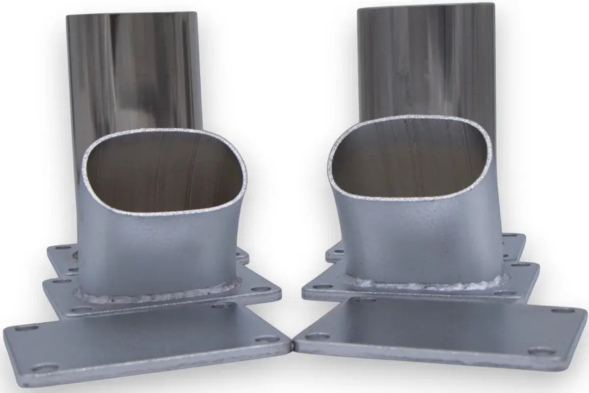 Granatelli 3" Dual Oval Electronic Stainless Steel Weld-In Exhaust Cutout Kit – 313530D