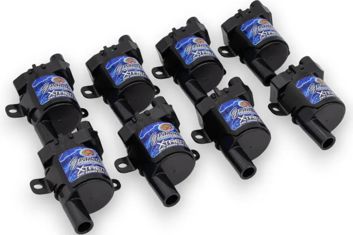 Granatelli GM LS Truck/SUV 4.8L/5.3L Cylindrical-Coil 65K Pro Series Xtreme Coil Pack Set – 28-1680CP