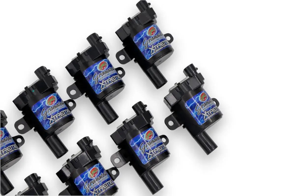 Granatelli GM LS Truck/SUV 4.8L/5.3L Cylindrical-Coil 65K Pro Series Xtreme Coil Pack Set – 28-1680CP