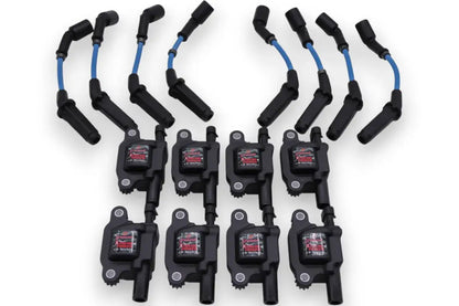Granatelli 8" GM LS/LT 80K Blue 0-Ohm Coil-Near-Plug Ignition Coil & Wire Kit – 28 1811KIT
