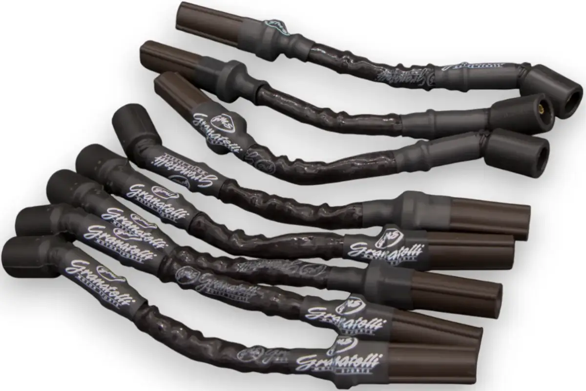 Granatelli 10" GM LS/LT 0-Ohm Black High-Temp Spark Plug Wires – 28-1545HTB