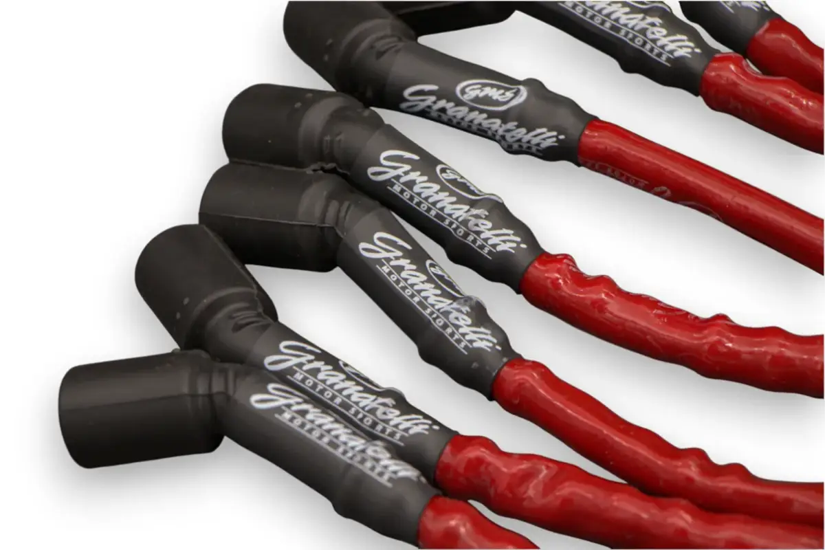 Granatelli 10" GM LS/LT 0-Ohm Red High-Temp Spark Plug Wires – 28-1545HTR