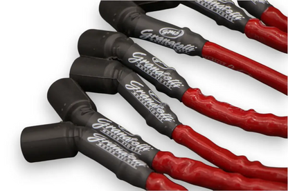 Granatelli 10" GM LS/LT 0-Ohm Red High-Temp Spark Plug Wires – 28-1545HTR