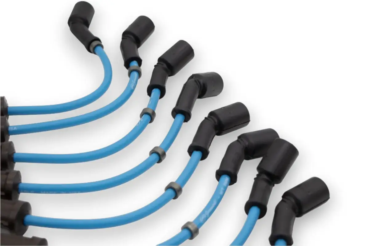 Granatelli 10" GM LS/LT 0-Ohm Blue Spark Plug Wires – 28-1545S