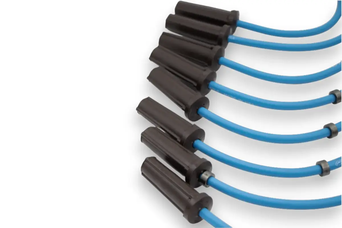Granatelli 10" GM LS/LT 0-Ohm Blue Spark Plug Wires – 28-1545S