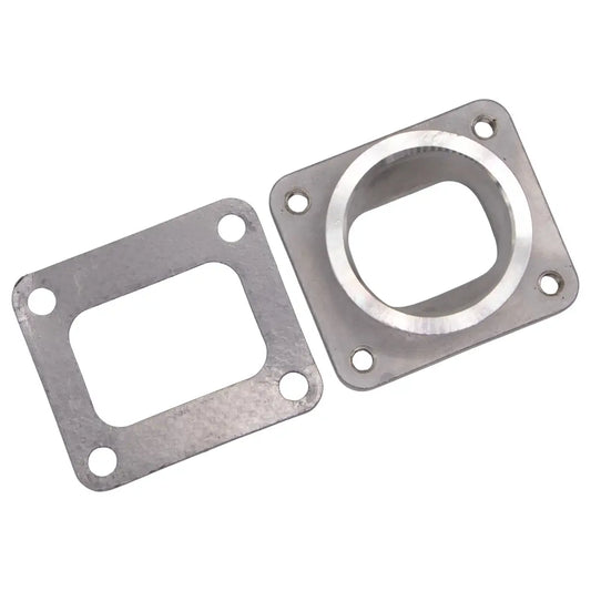 Granatelli Motor Sports Turbo Adapter, Cast. 2.5" V-Band to T4 Housing, Threaded