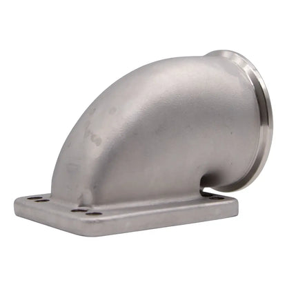Granatelli 90° Turbo Adapter – 3.0" V-Band to T3/T4 Housing, Cast Threaded - 540209