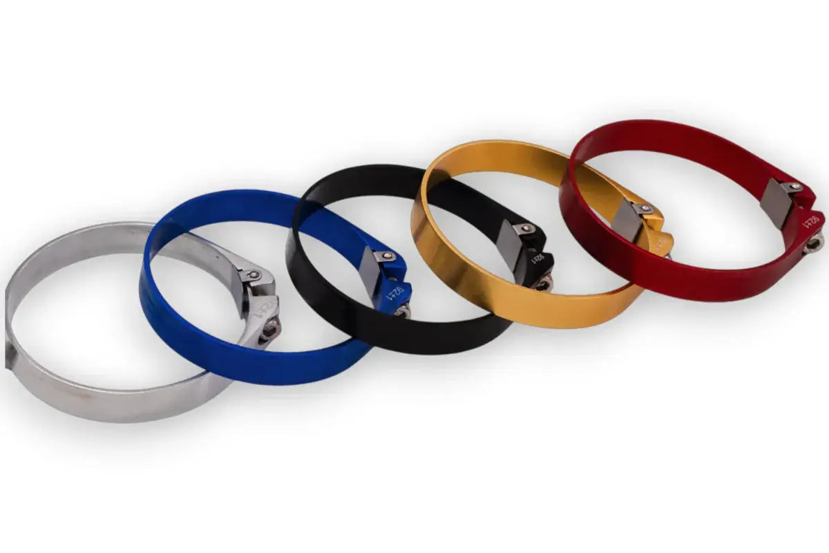 Granatelli Blue Billet Aluminum Hose Clamp 42mm–44mm (Approx. 1.65"–1.73") – 971150B