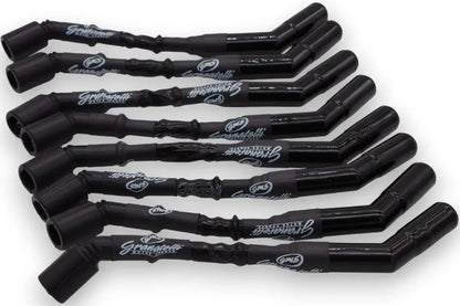 Granatelli 10" 0-Ohm Black Spark Plug Wires w/ Ceramic Boots – 28-1545-CBB