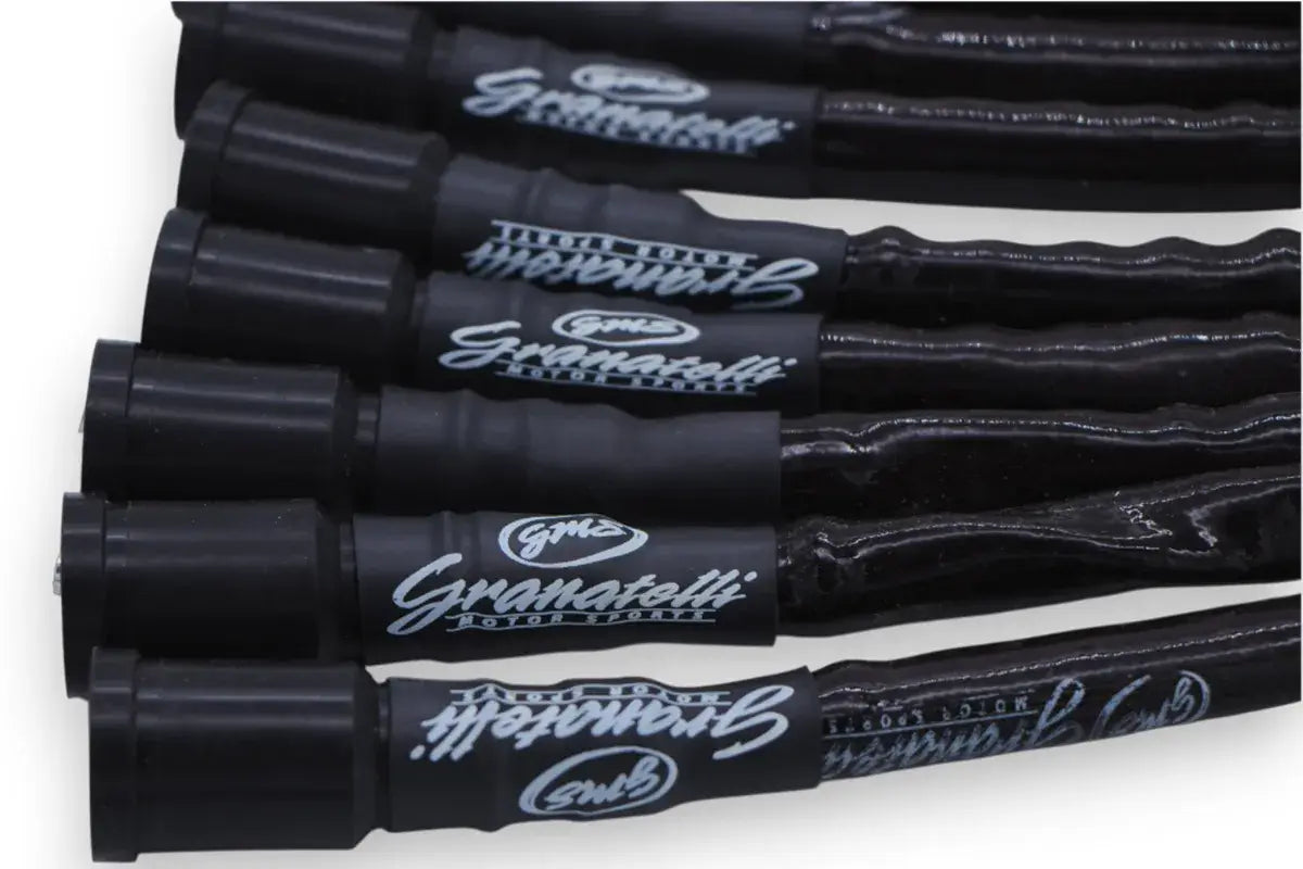 Granatelli 23" 2010–2014 Ford Raptor 6.2L 0-Ohm Black High-Temp Spark Plug Wires w/ Black Kevlar Boots – 28-2116HTBB