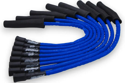 Granatelli 23" 2010–2014 Ford Raptor 6.2L 0-Ohm Blue High-Temp Spark Plug Wires w/ Black Kevlar Boots – 28-2116HTBLB