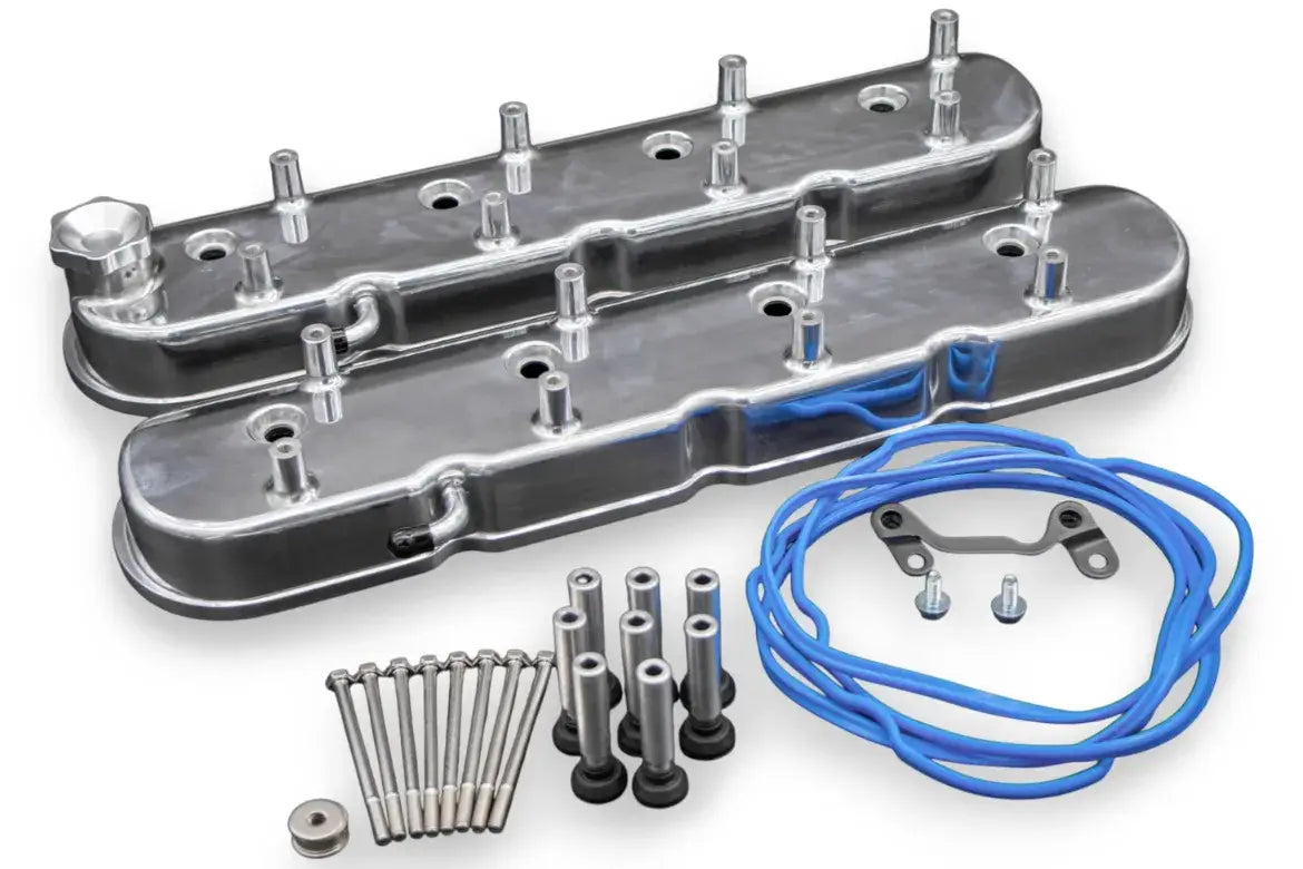 Granatelli LS Tall Valve Covers, Polished Finish, Integral Coil Mounts, 4.8L-7.0L, Pair – 640361