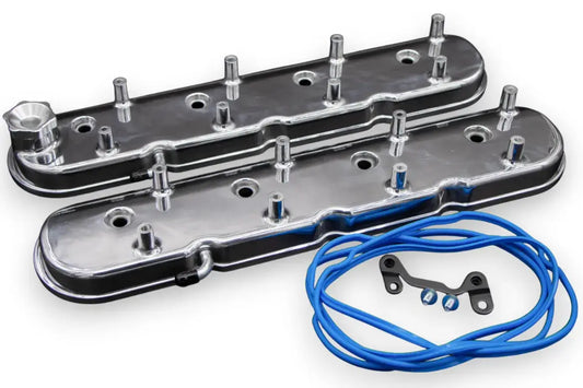 Granatelli Motor Sports LS Valve Cover Polished Finish, 4.8, 5.3, 5.7, 6.0, 6.2, 7.0L, Pair - 640366