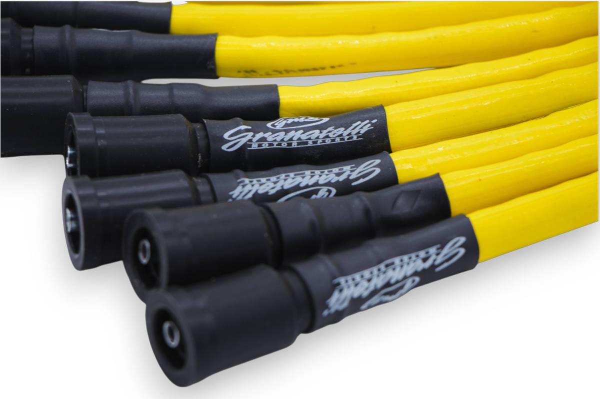 Granatelli 0-Ohm High Performance Spark Plug Wires – Yellow – 2010-2014 Ford F-150 SVT Raptor 6.2L V8 – 28-2116HTYB