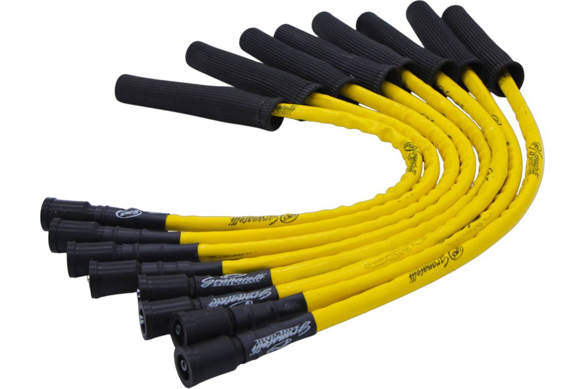 Granatelli 0-Ohm High Performance Spark Plug Wires – Yellow – 2010-2014 Ford F-150 SVT Raptor 6.2L V8 – 28-2116HTYB
