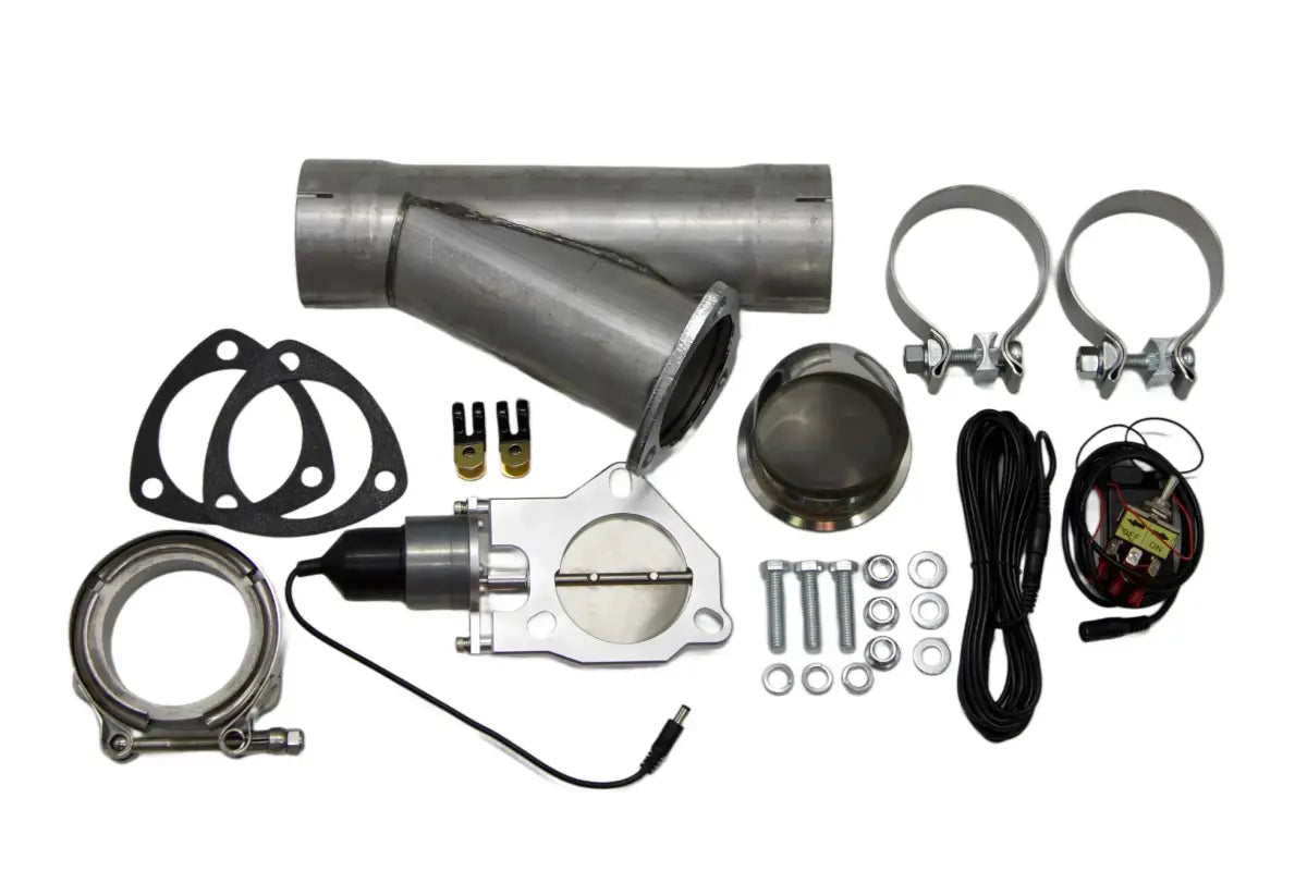 Granatelli 2.25-Inch Single Round Electronic Mild Steel Slip-Fit Exhaust Cutout Kit – 303522