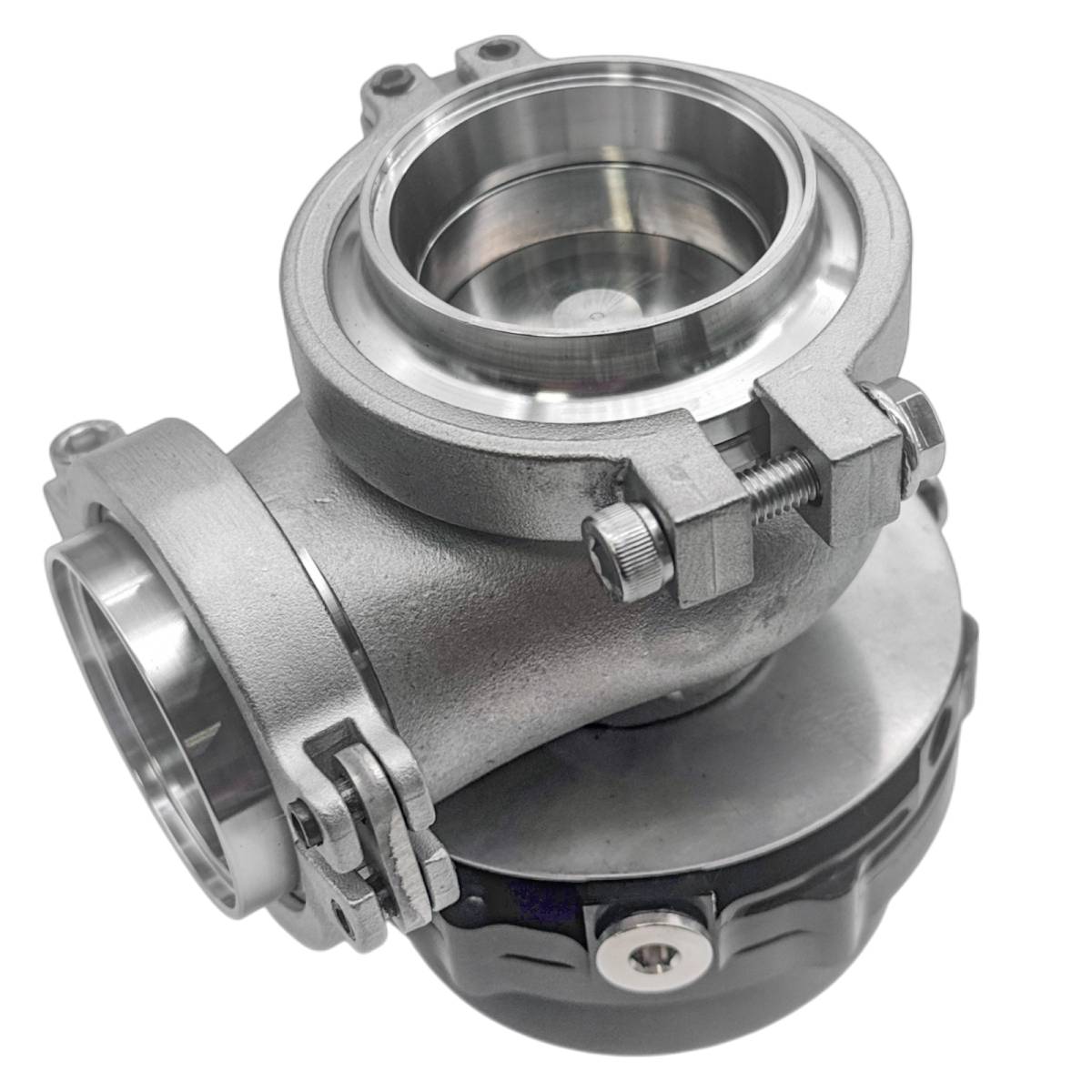 Granatelli 44mm Water-Cooled Diaphragm External Turbo Wastegate with V-Band – 540244