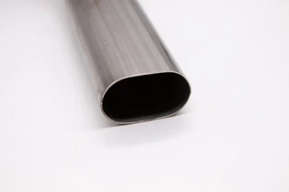 Granatelli 3-Inch Oval Stainless Steel Exhaust Tubing – 5-Foot Length – 313535