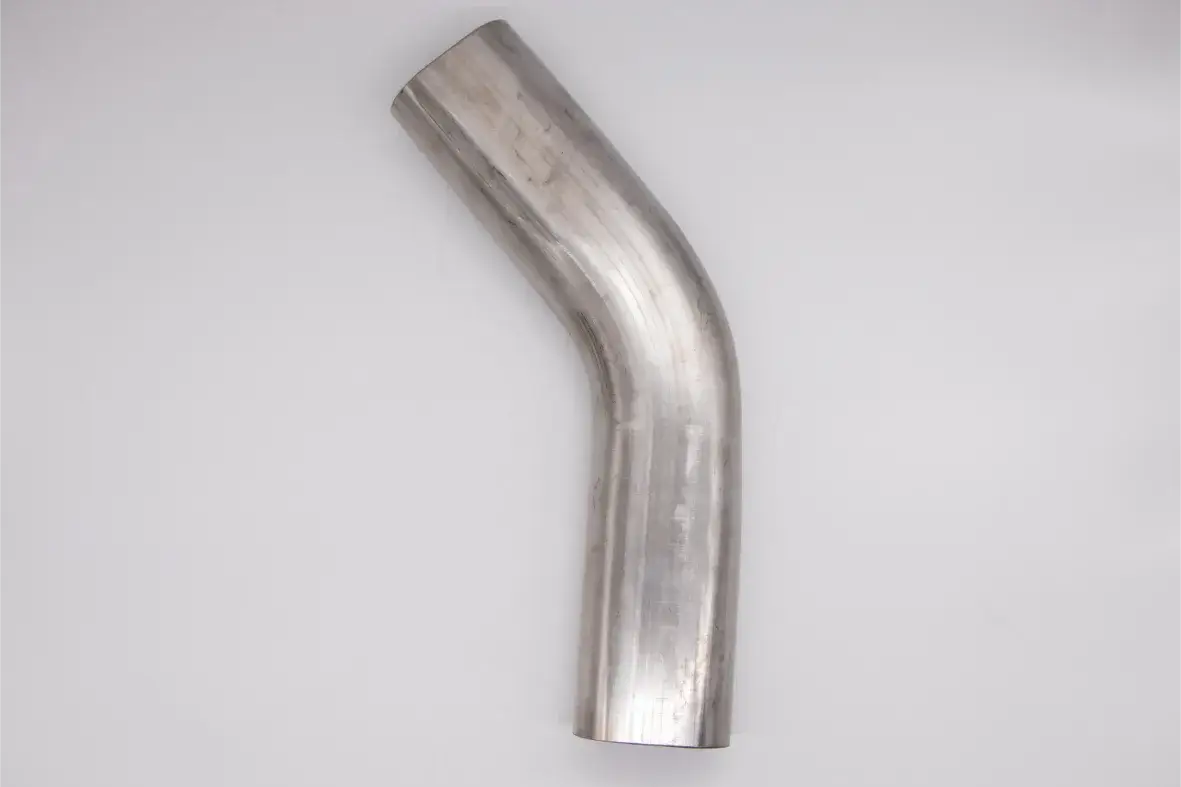 Granatelli 3" Oval Exhaust Tubing Horizontal 45° Bend – 313536
