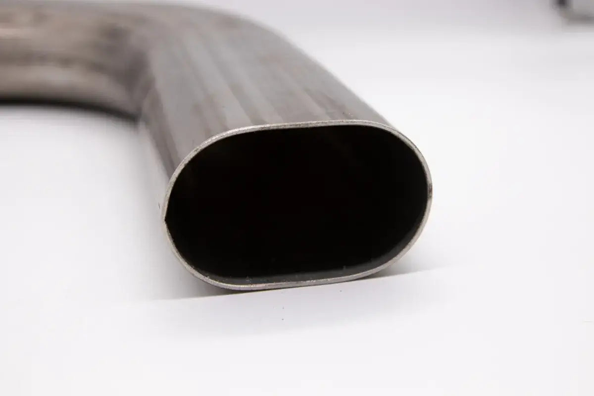 Granatelli 3" Oval Exhaust Tubing Horizontal 90° Bend – 313537