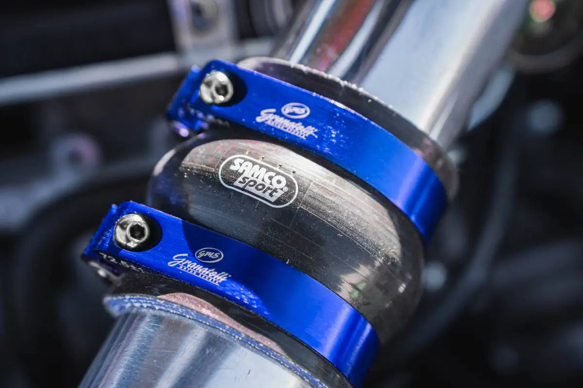 Granatelli Blue Billet Aluminum Hose Clamp 66mm–68mm (Approx. 2.59"–2.67") – 971225B