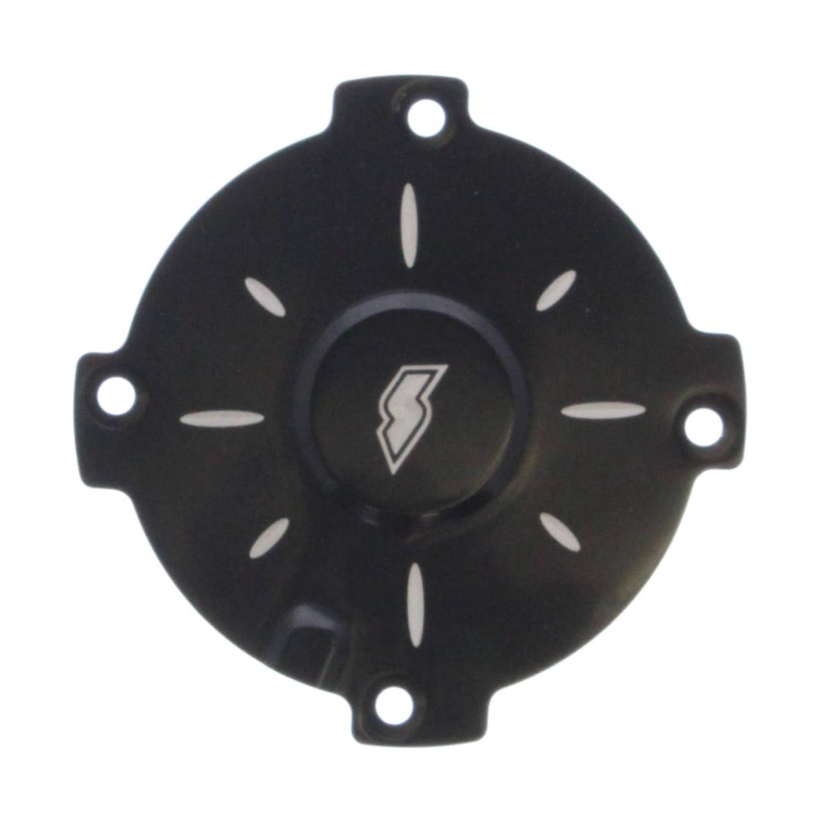 Granatelli SPAL Black Billet Fan Cover – Flower Design – 698500F