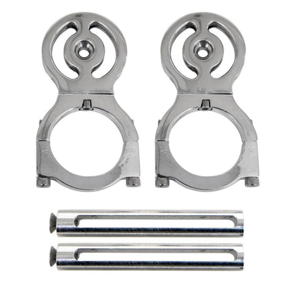 Granatelli 1.75-Inch Race Belt Residual Slack Harness Collar Set – Polished Aluminum – 800175
