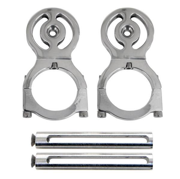 Granatelli 2.00-Inch Race Belt Residual Slack Harness Collar Set – Polished Aluminum – 800200