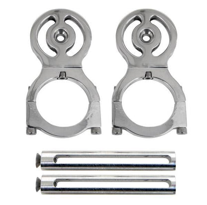 Granatelli 2.00-Inch Race Belt Residual Slack Harness Collar Set – Polished Aluminum – 800200