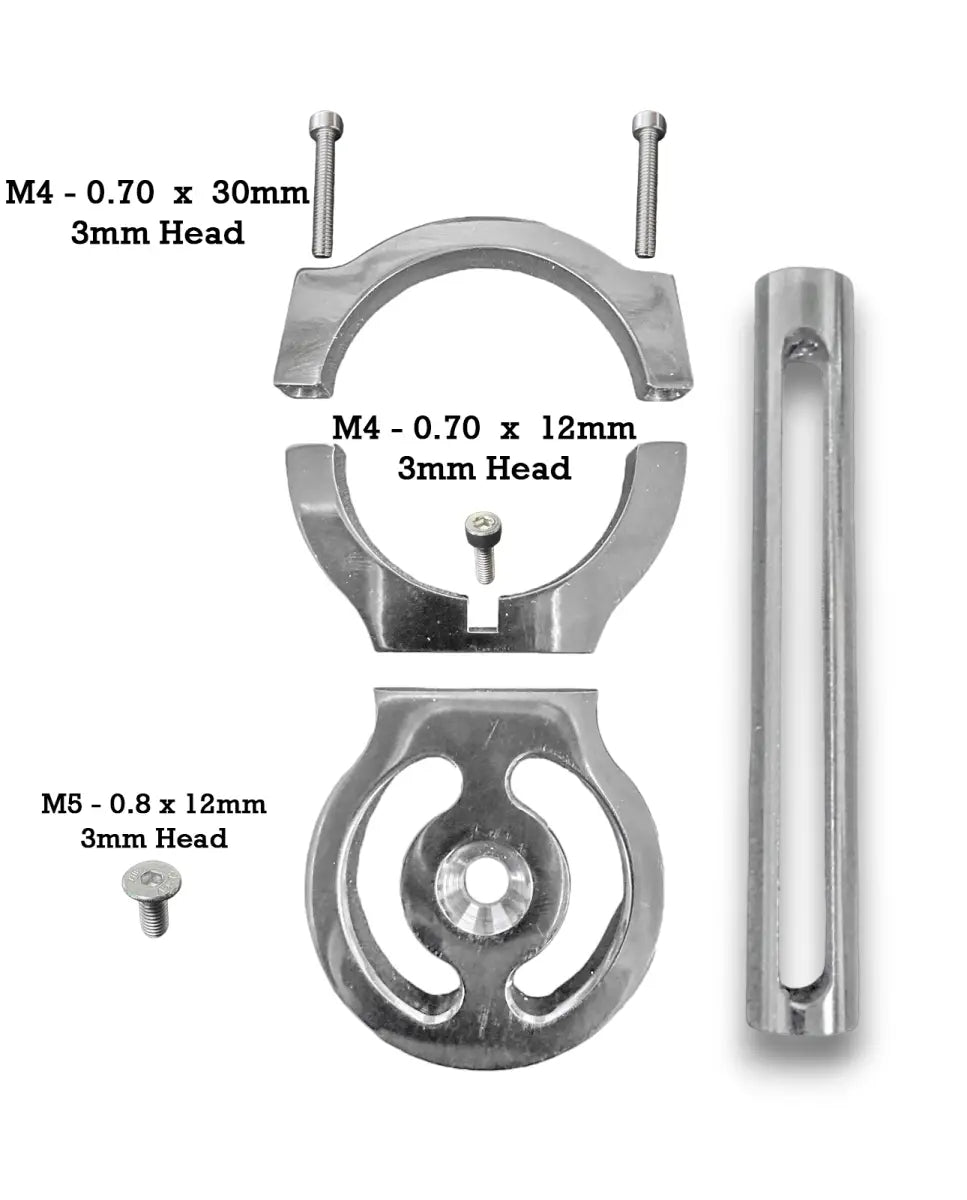 Granatelli 2.00-Inch Race Belt Residual Slack Harness Collar Set – Polished Aluminum – 800200