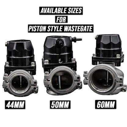 Granatelli 44mm Piston-Actuated External Turbo Wastegate with V-Band – 540261