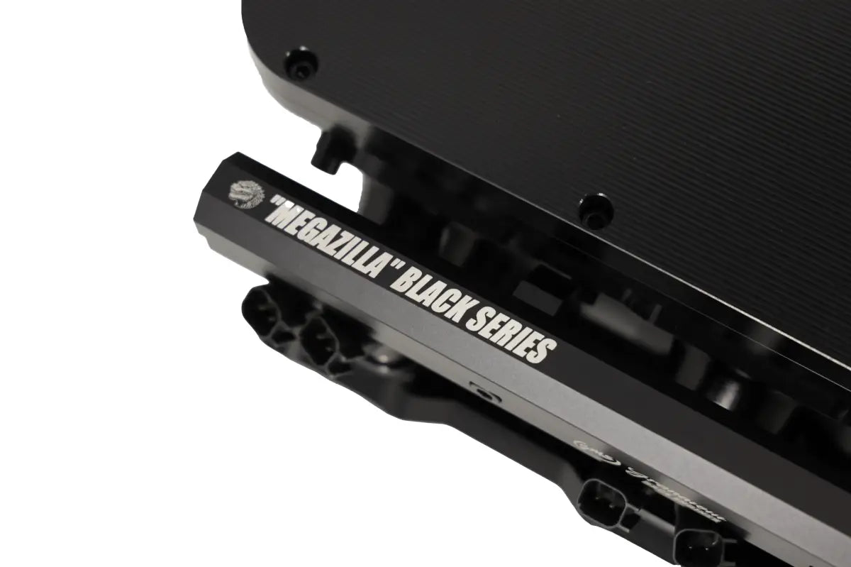 Granatelli MEGAZILLA GM Rectangle-Port Black Billet Intake Manifold w/ Twin 103mm Inlets – 980103
