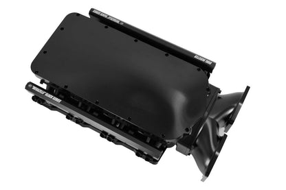 Granatelli MEGAZILLA GM Rectangle-Port Black Billet Intake Manifold w/ Twin 103mm Inlets – 980103