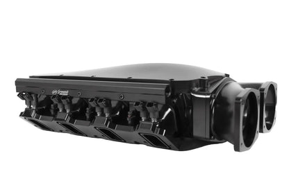 Granatelli MEGAZILLA GM Rectangle-Port Black Billet Intake Manifold w/ Twin 103mm Inlets – 980103