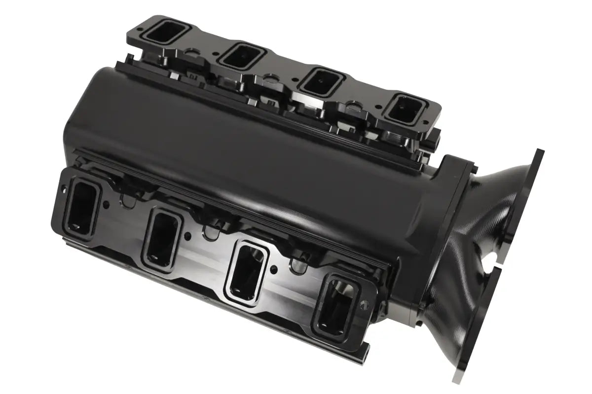 Granatelli MEGAZILLA GM Rectangle-Port Black Billet Intake Manifold w/ Twin 103mm Inlets – 980103