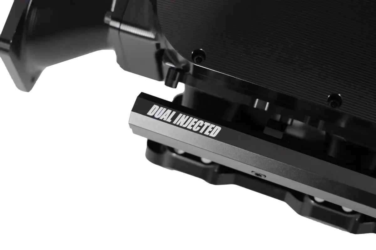 Granatelli MEGAZILLA GM Rectangle-Port Black Billet Intake Manifold w/ Twin 103mm Inlets – 980103