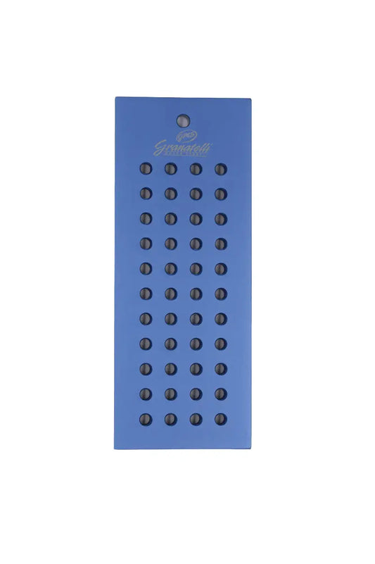 Granatelli Blue Anodized Billet Aluminum Carburetor Jet Holder – 1/4-28 Threaded Holes – 540111