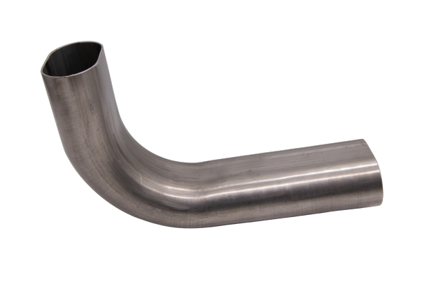 Granatelli 3" Oval Exhaust Tubing Vertical 90° Bend – 313539