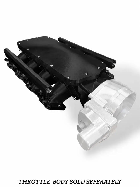 Granatelli ZILLA GM Rectangle-Port Black Billet Intake Manifold w/ 105mm Inlet – 980105
