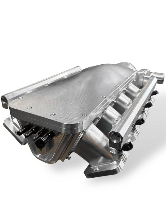 Granatelli ZILLA GM Rectangle-Port Silver Billet Intake Manifold w/ 105mm Inlet – 980105S