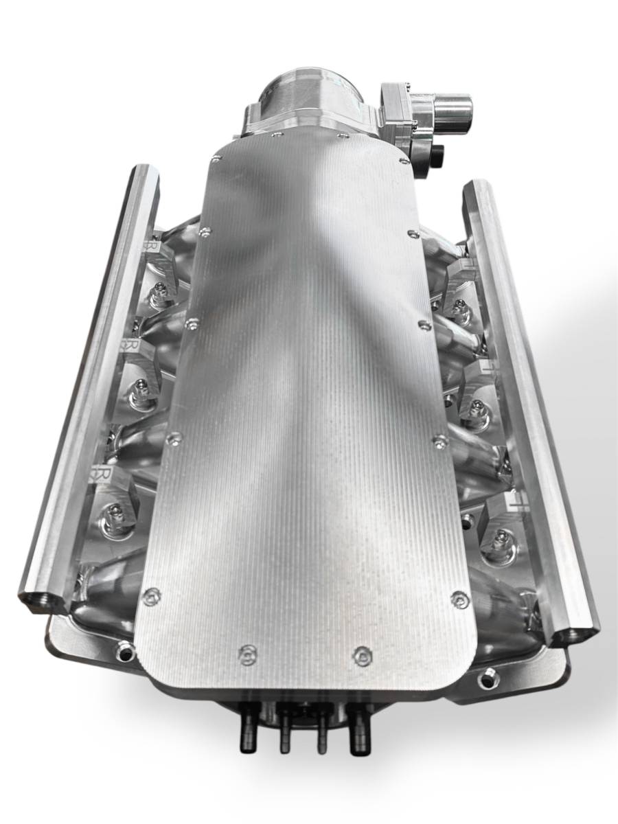 Granatelli ZILLA GM Rectangle-Port Silver Billet Intake Manifold w/ 105mm Inlet – 980105S