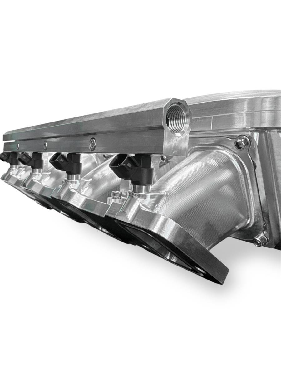 Granatelli ZILLA GM Rectangle-Port Silver Billet Intake Manifold w/ 105mm Inlet – 980105S