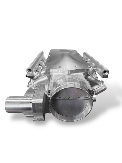 Granatelli ZILLA GM Rectangle-Port Silver Billet Intake Manifold w/ 105mm Inlet – 980105S