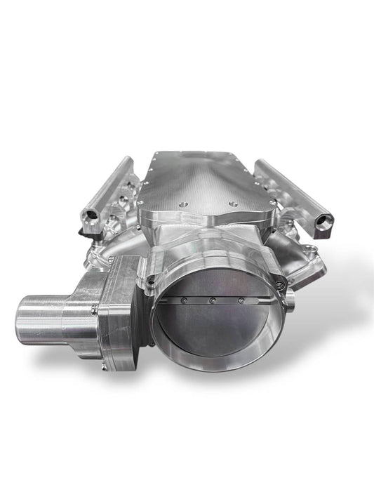 Granatelli ZILLA GM Rectangle-Port Silver Billet Intake Manifold w/ 105mm Inlet – 980105S