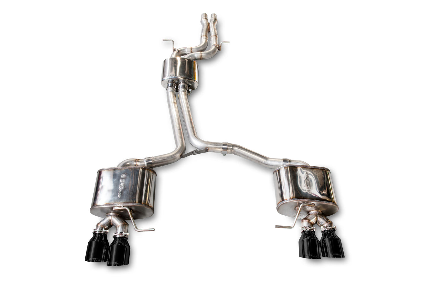 AWE Tuning Touring Edition Exhaust for 8R SQ5 - Quad Outlet, Diamond Black Tips 3015-43056