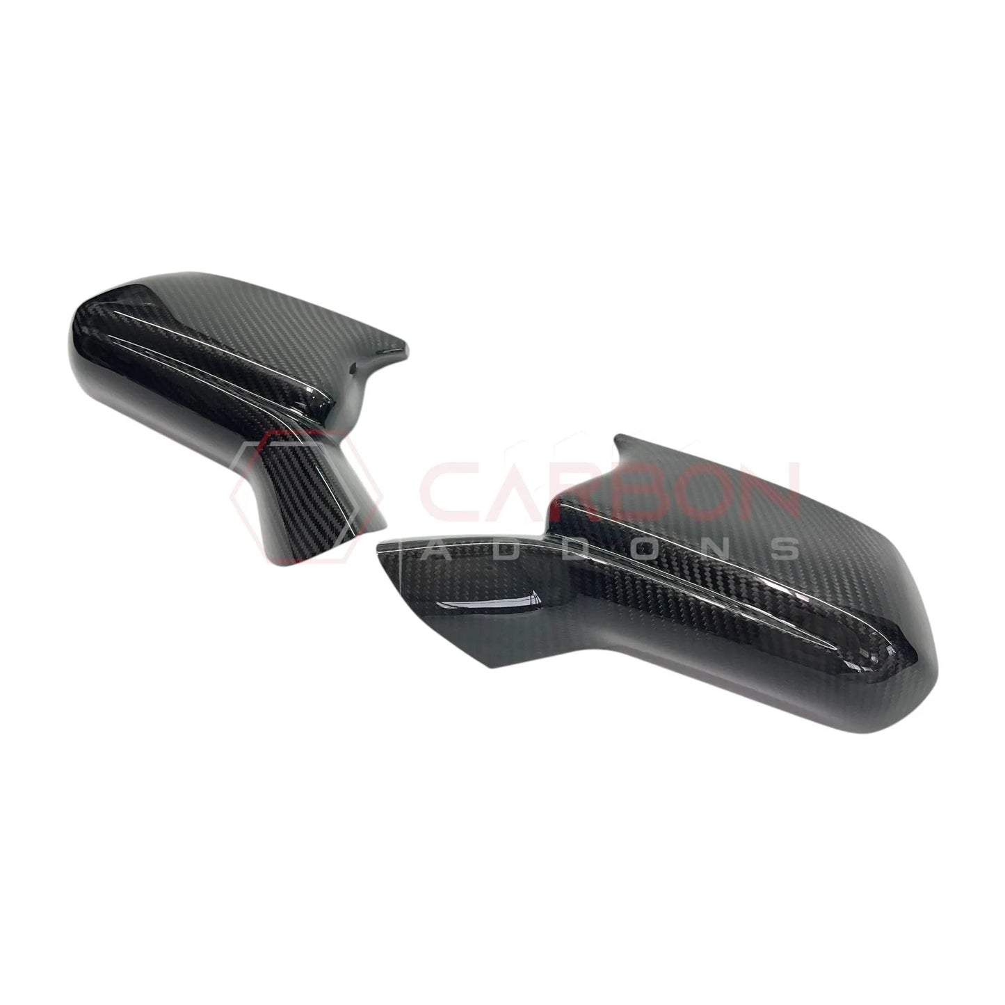 2016-2024 Camaro Real Carbon Fiber M Style Mirror Covers - With Winglet