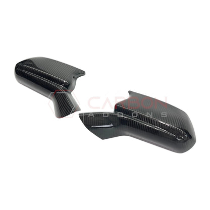 2016-2024 Camaro Real Carbon Fiber M Style Mirror Covers - With Winglet