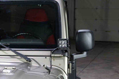 Fishbone Offroad Windshield Light Bracket for 1997-2006 Jeep Wrangler FB21031